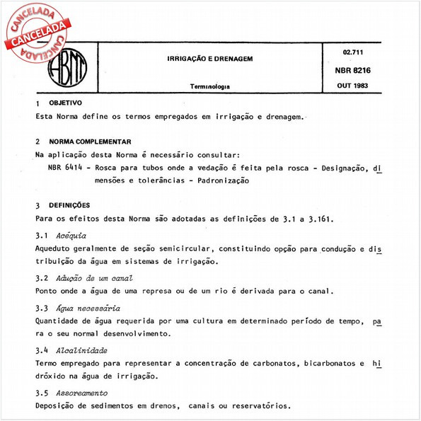 Irrigação e drenagem