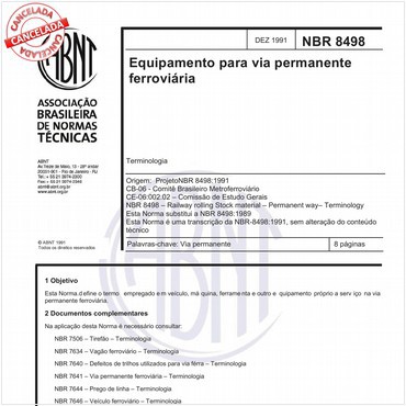 NBR8498 de 11/1991