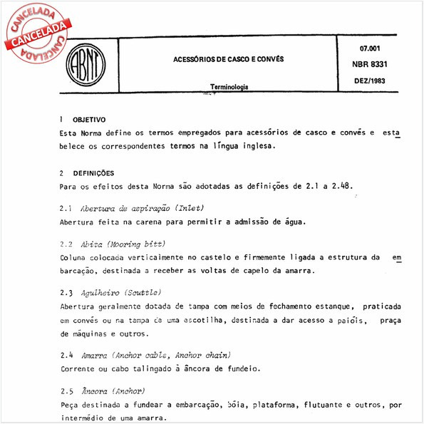 Acessórios de casco e convés