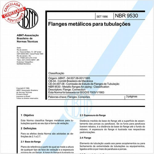 Flanges metálicos para tubulações