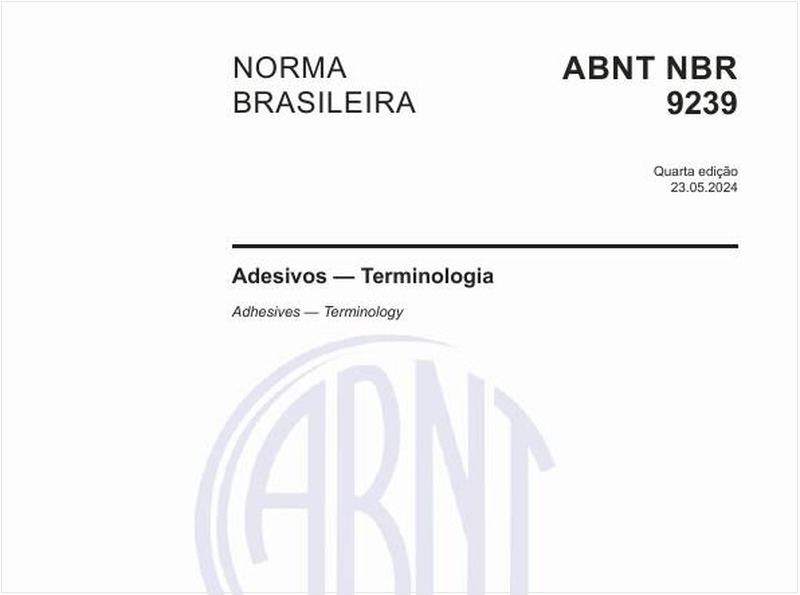 Adesivos - Terminologia