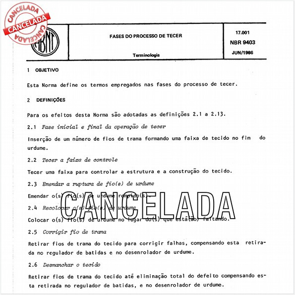 Fases do processo de tecer