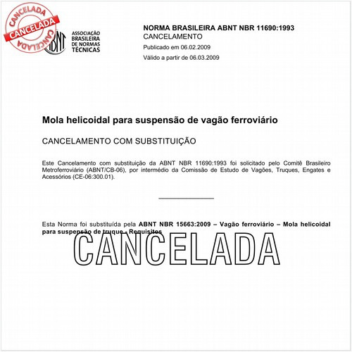 Mola helicoidal para suspensão de vagão ferroviário