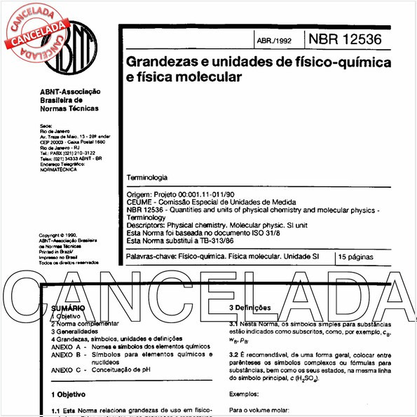 Grandezas e unidades de físico-química e física molecular