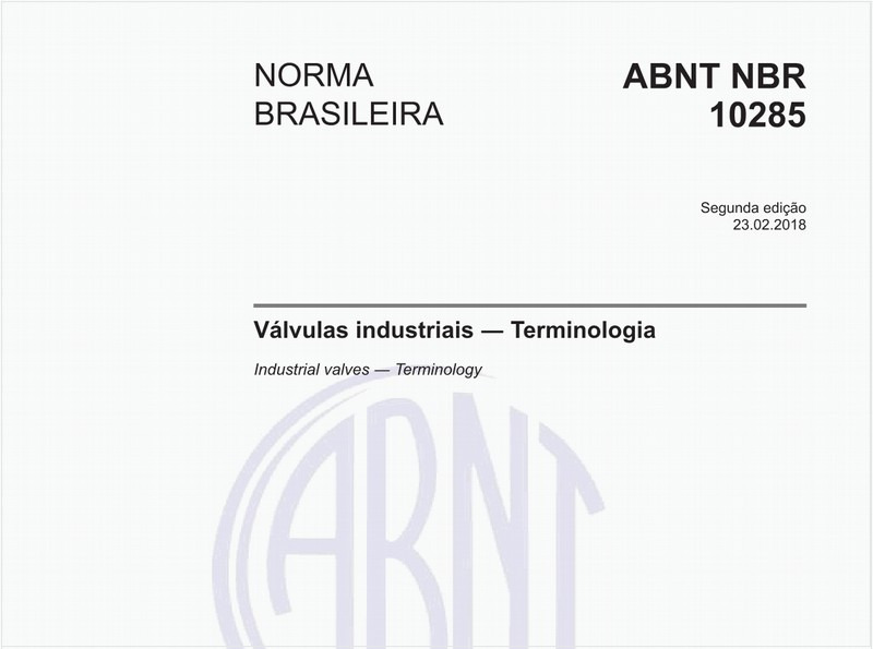 Válvulas industriais - Terminologia