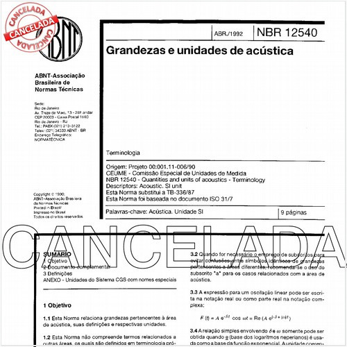 Grandezas e unidades de acústica