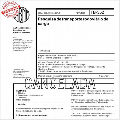 Pesquisa de transporte rodoviário de carga