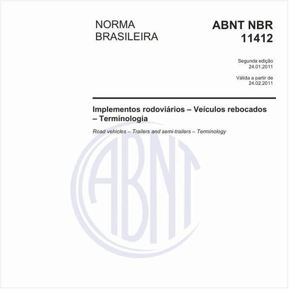 Implementos rodoviários – Veículos rebocados – Terminologia