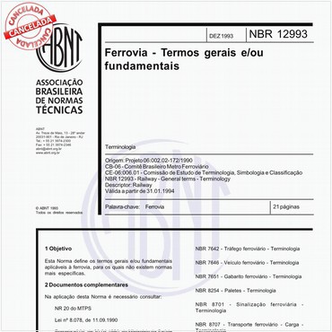 NBR12993 de 12/1993