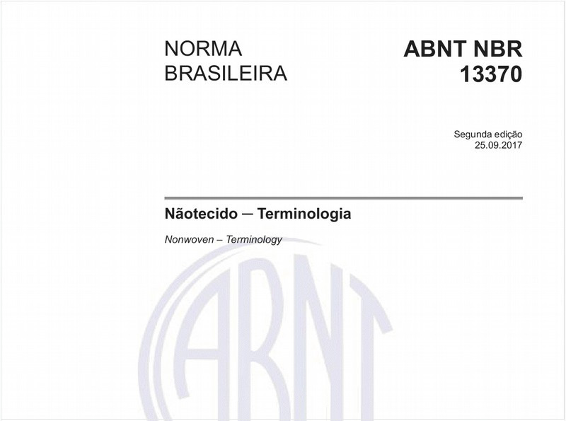 Nãotecido - Terminologia