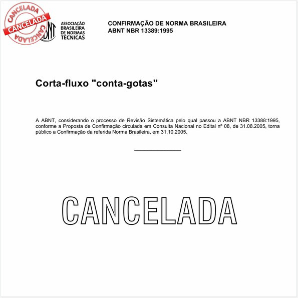 Corta-fluxo "conta-gotas"