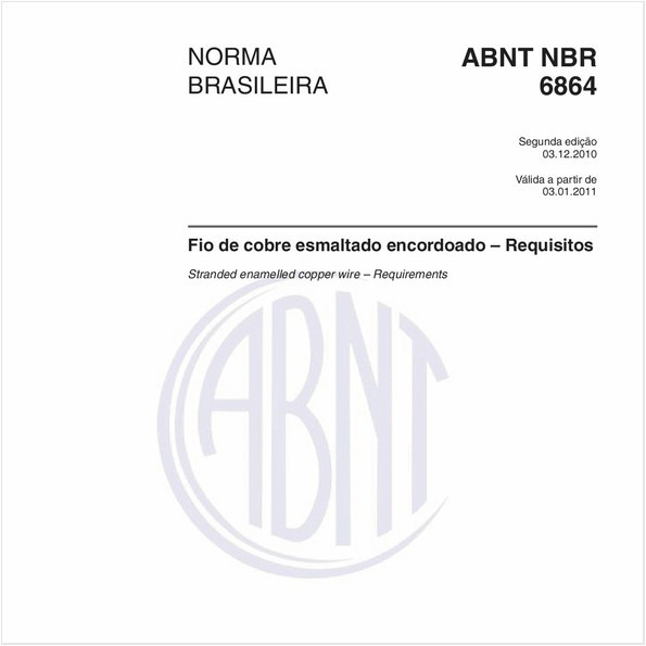 Fio de cobre esmaltado encordoado – Requisitos