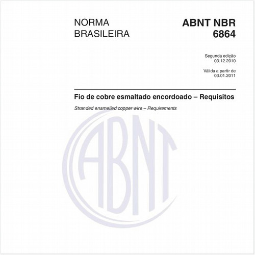 Fio de cobre esmaltado encordoado – Requisitos
