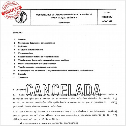 Conversores estáticos monofásicos de potência para tração elétrica
