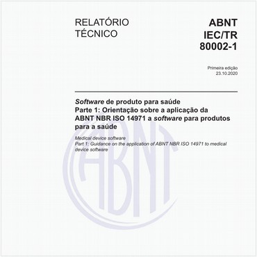 ABNT IEC/TR80002-1 de 10/2020