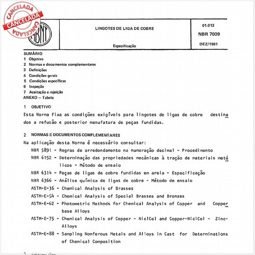 Lingotes de liga de cobre