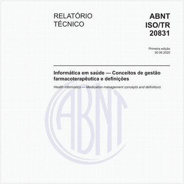 ABNT ISO/TR20831 de 06/2020