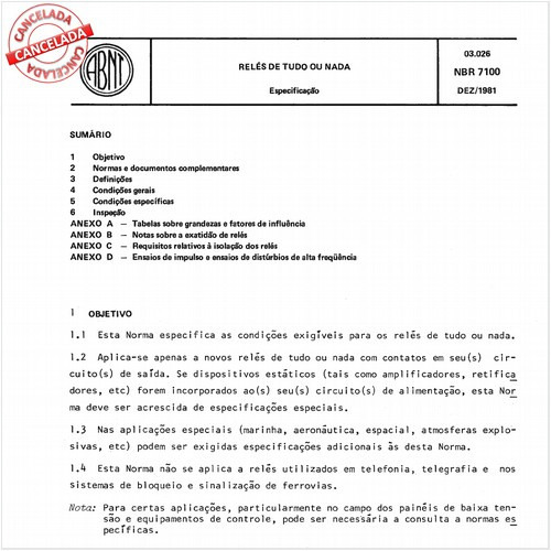 Relé de tudo ou nada