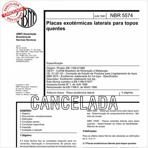 Placas exotérmicas laterais para topos quentes