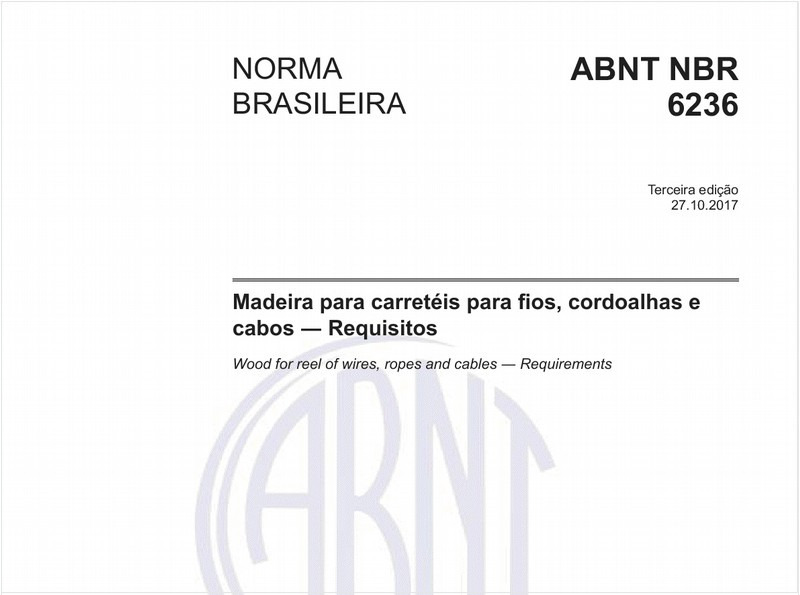 Madeira para carretéis para fios, cordoalhas e cabos - Requisitos