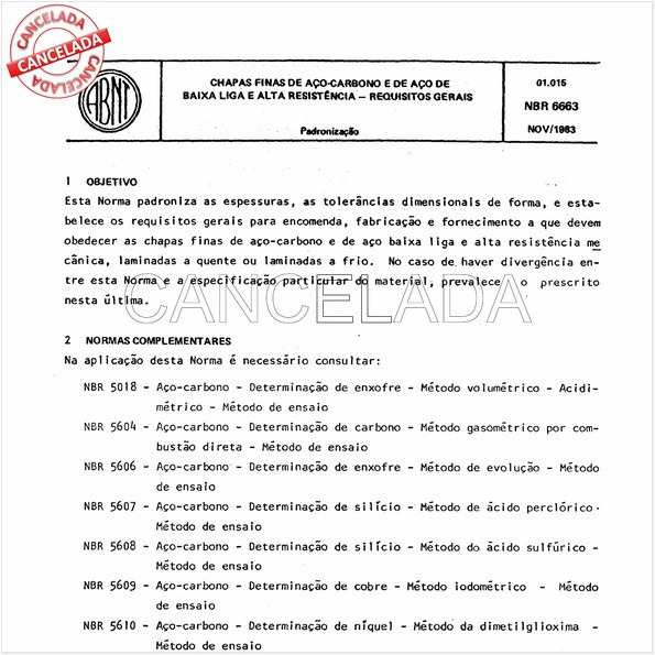 Chapas finas de aço-carbono e de aço de baixa liga e alta resistência - requisitos gerais.