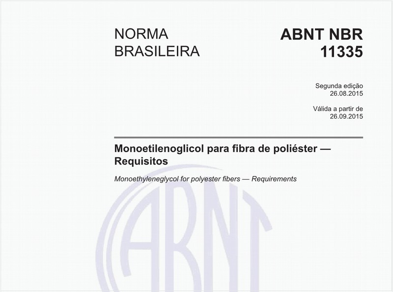 Monoetilenoglicol para fibra de poliéster - Requisitos