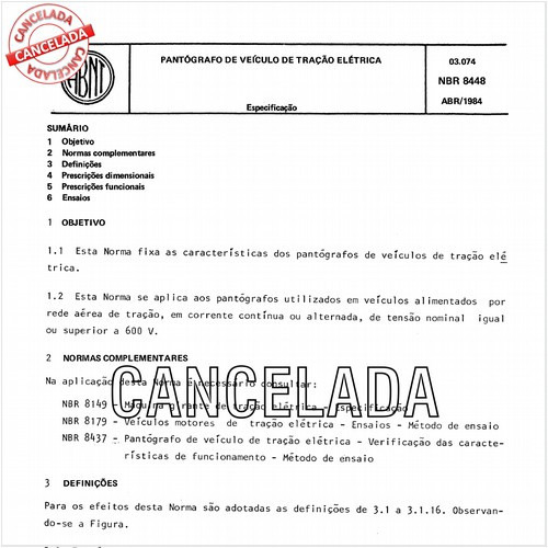 Pantógrafo de veículos de tração elétrica