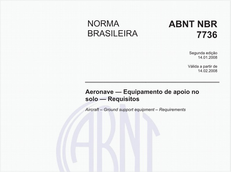 Aeronave - Equipamento de apoio no solo