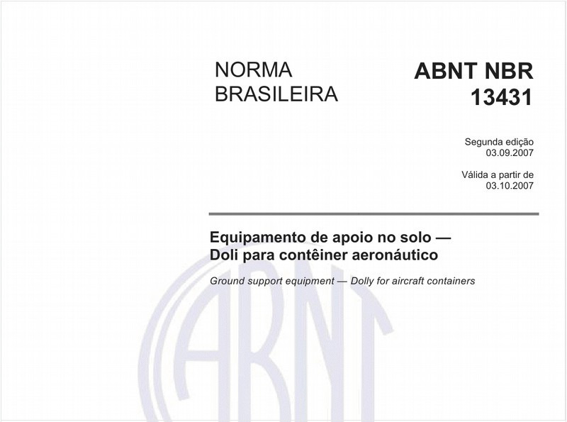 Equipamento de apoio no solo - Doli para contêiner aeronáutico
