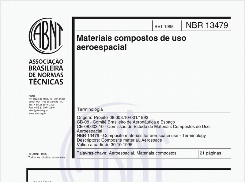 Materiais compostos de uso aeroespacial