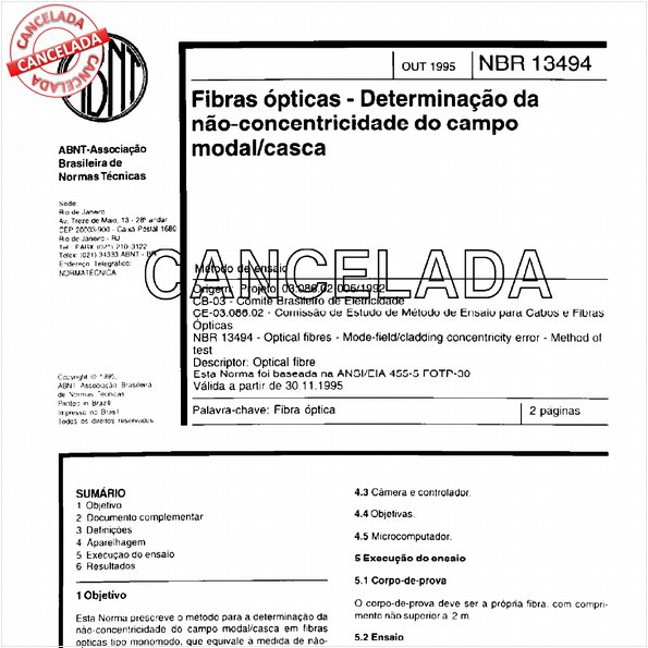 NBR13494 de 12/1999