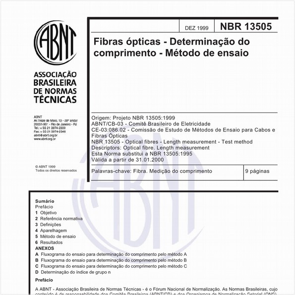 NBR13505 de 12/1999