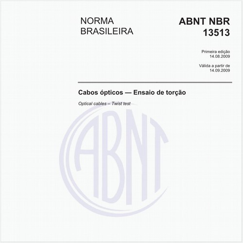 Cabos ópticos — Ensaio de torção