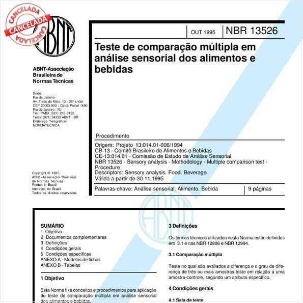Teste de comparação múltipla em análise sensorial dos alimentos e bebidas