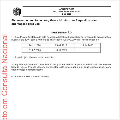 Sistemas de gestão de compliance tributário — Requisitos com orientações para uso