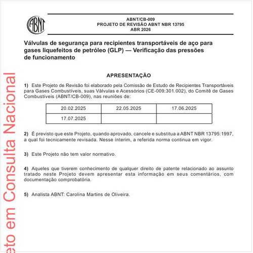 Válvulas de segurança para recipientes transportáveis de aço para gases liquefeitos de petróleo (GLP) - Verificação das pressões de funcionamento