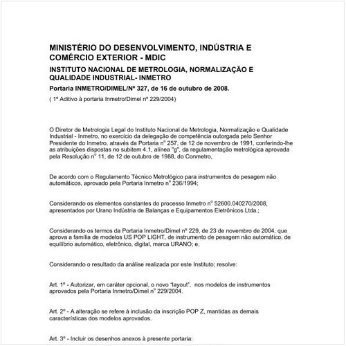 Portaria DIMEL/INMETRO 327:2008 - Situação: Revisto