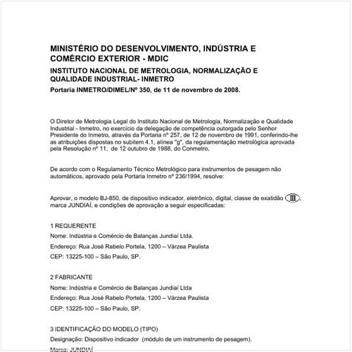 Portaria DIMEL/INMETRO 350:2008 - Situação: Revisto