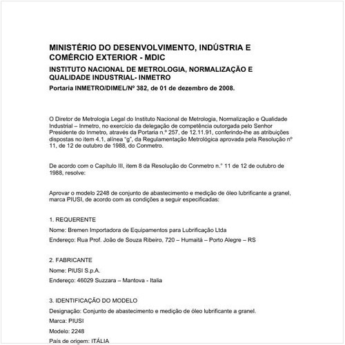 Portaria DIMEL/INMETRO 382:2008 - Situação: Revogado