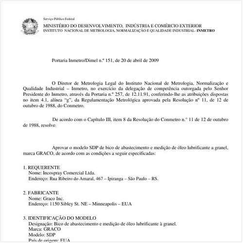 Portaria INMETRO/DIMEL 151:2009 - Situação: Revogado