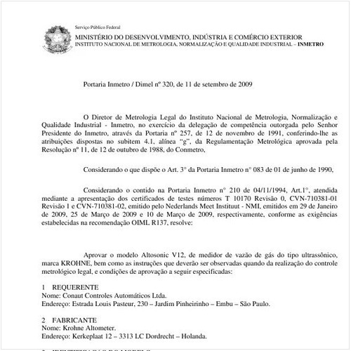 Portaria INMETRO/DIMEL 320:2009 - Situação: Revogado