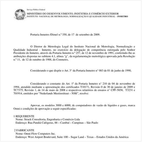 Portaria INMETRO/DIMEL 350:2009 - Situação: Revogado