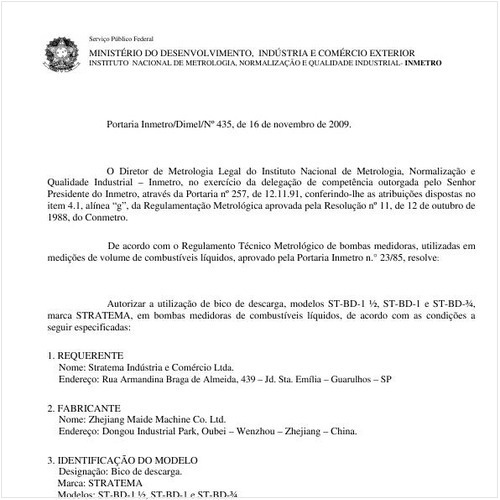 Portaria INMETRO/DIMEL 435:2009 - Situação: Revisto