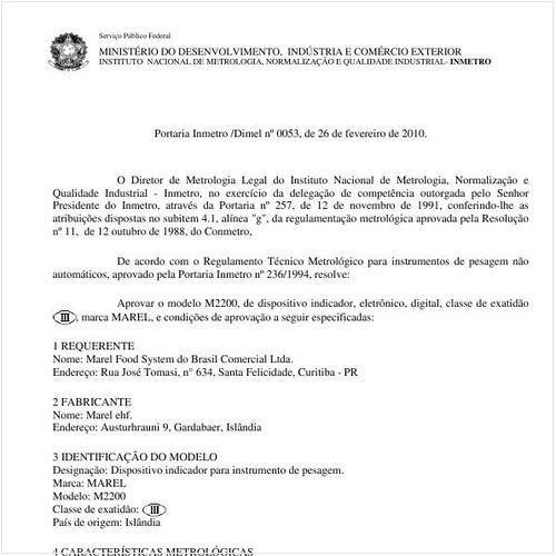 Portaria INMETRO/DIMEL 53:2010 - Situação: Prazo de validade expirado