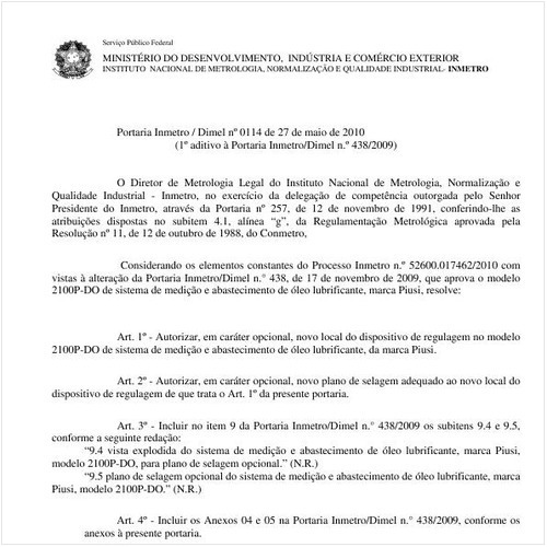 Portaria INMETRO/DIMEL 114:2010 - Situação: Revogado