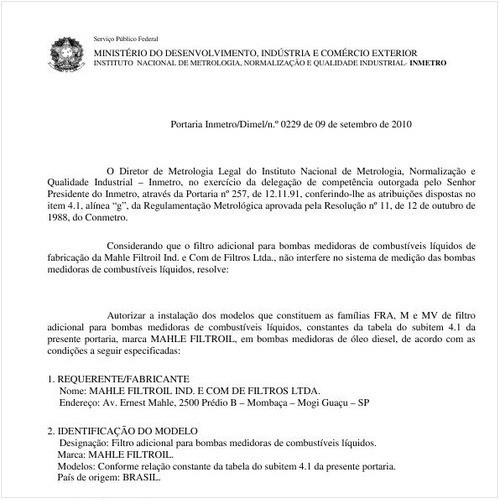Portaria INMETRO/DIMEL 229:2010 - Situação: Revogado