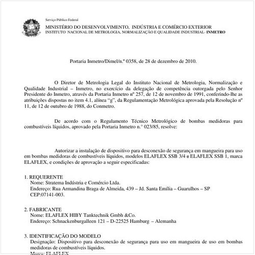 Portaria INMETRO/DIMEL 358:2010 - Situação: Revogado