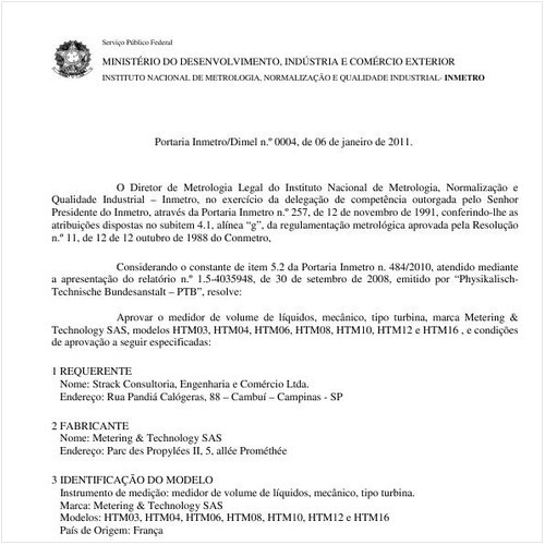 Portaria INMETRO/DIMEL 4:2011 - Situação: Revisto