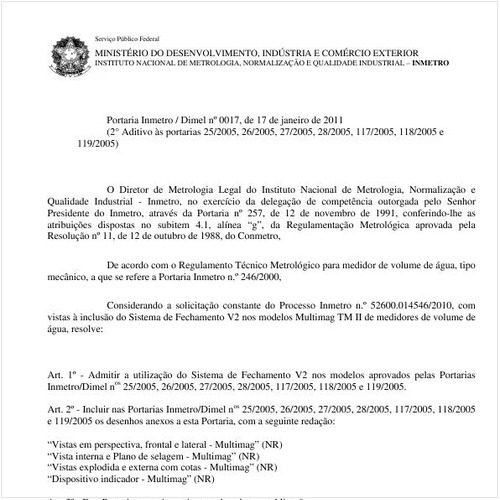 Portaria INMETRO/DIMEL 17:2011 - Situação: Revogado