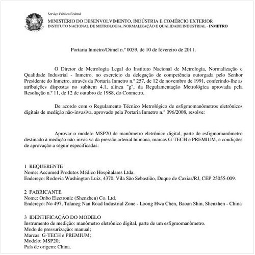 Portaria INMETRO/DIMEL 59:2011 - Situação: Revisto